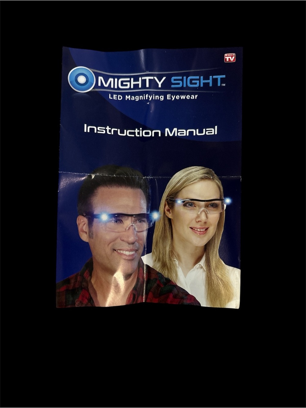 LED Magnifying Eyewear - Clear Frame, Blue LED
